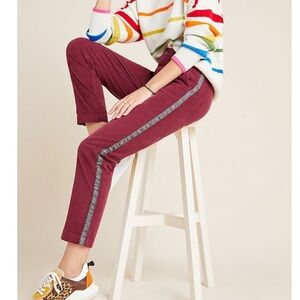 Anthro Sundry Leopard-Striped Corduroy Trousers
